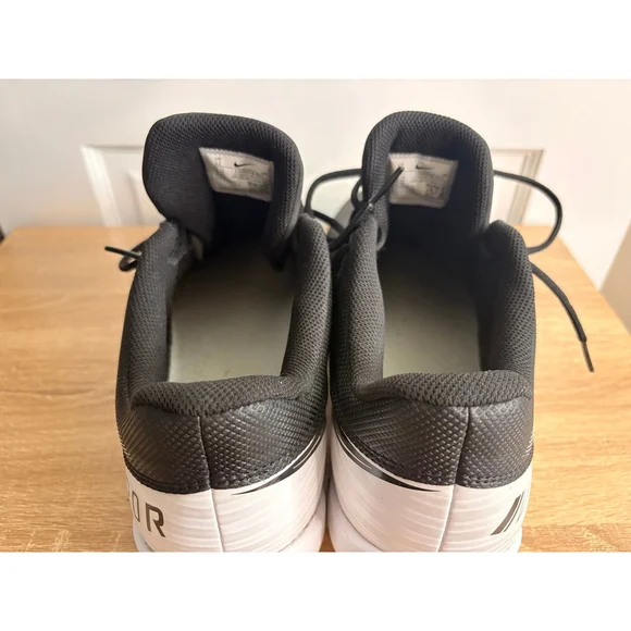 Nike Men's Vapor Edge Shark Football Cleats Black/White Mens 12 - Picture 4 of 5